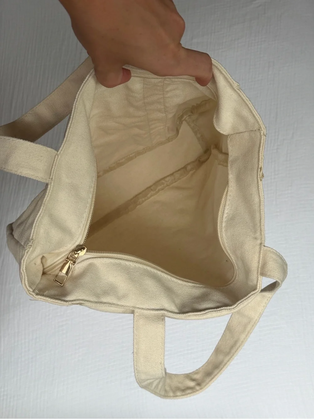 Canvas Tote Bag, Cream